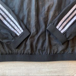 adidas originals sleek mesh tulle track jacket in pink